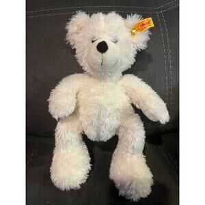 Steiff Teddy Bear Plush White Lotte German Toy Stuffed